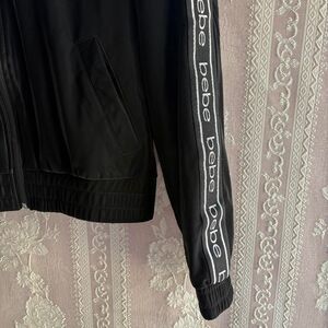 Bebe Women's Black Hoodie Jacket